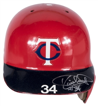 1985 Kirby Puckett Rookie Era Game Used & Signed Minnesota Twins Batting Helmet (JT Sports & JSA)